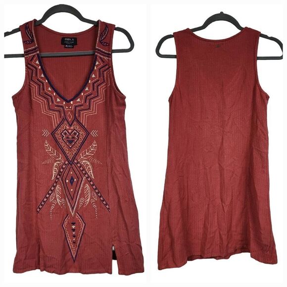 O'Neill + Cynthia Vincent Sunlit Dress Juniors Sleeveless Tribal Embroidered XS - Picture 3 of 11